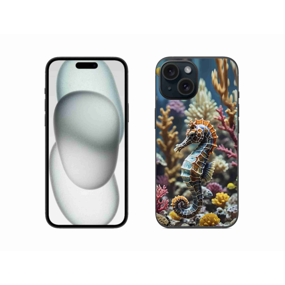 Gélový kryt mmCase na iPhone 15 - morský koník 2