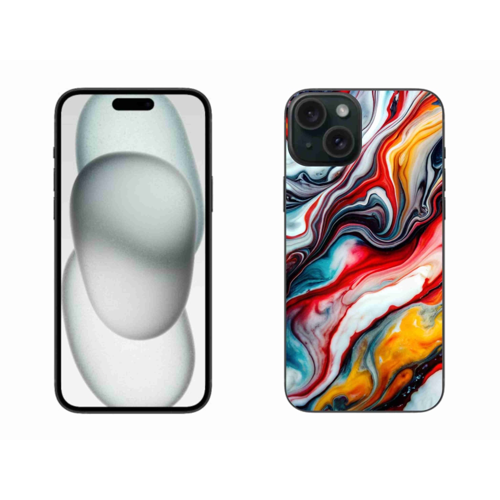 Gélový kryt mmCase na iPhone 15 Plus - abstraktný motív 35