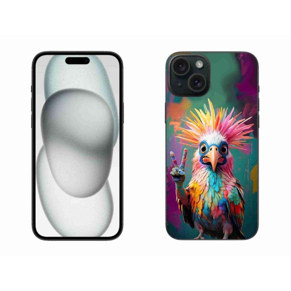 Gélový kryt mmCase na iPhone 15 Plus - farebný rebel