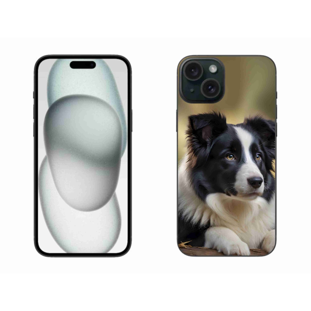 Gélový kryt mmCase na iPhone 15 Plus - border kólia 2