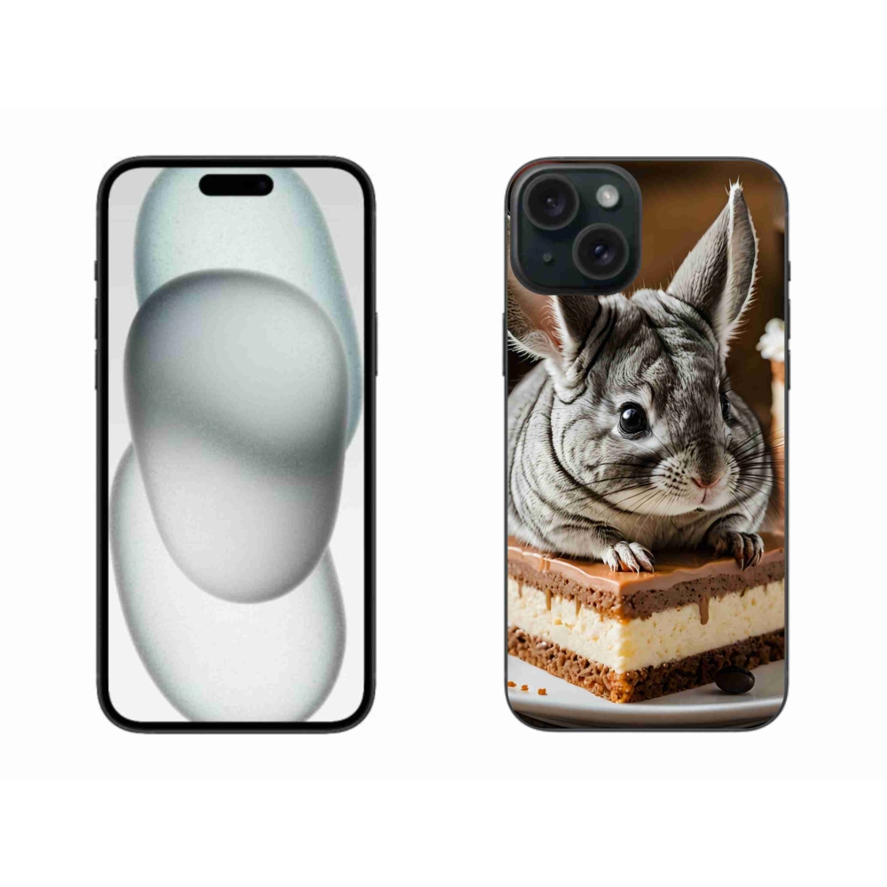 Gélový kryt mmCase na iPhone 15 Plus - činčila