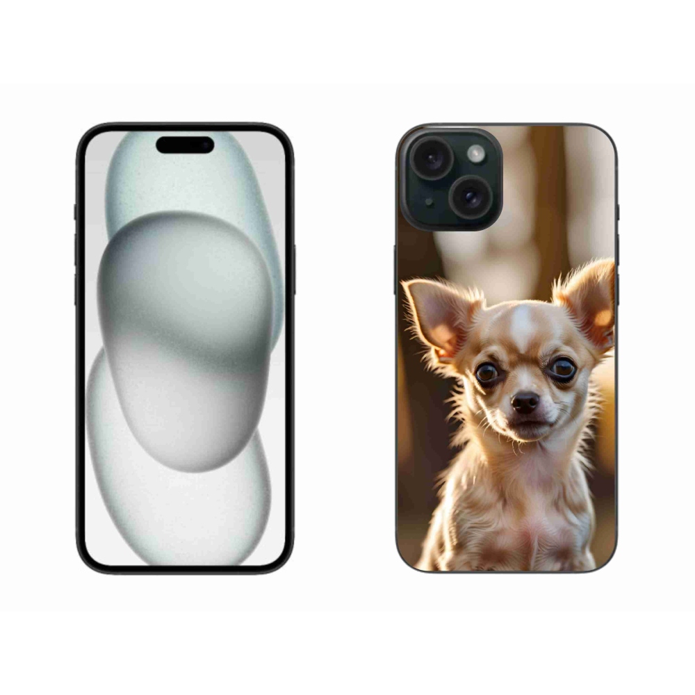 Gélový kryt mmCase na iPhone 15 Plus - čivava 6