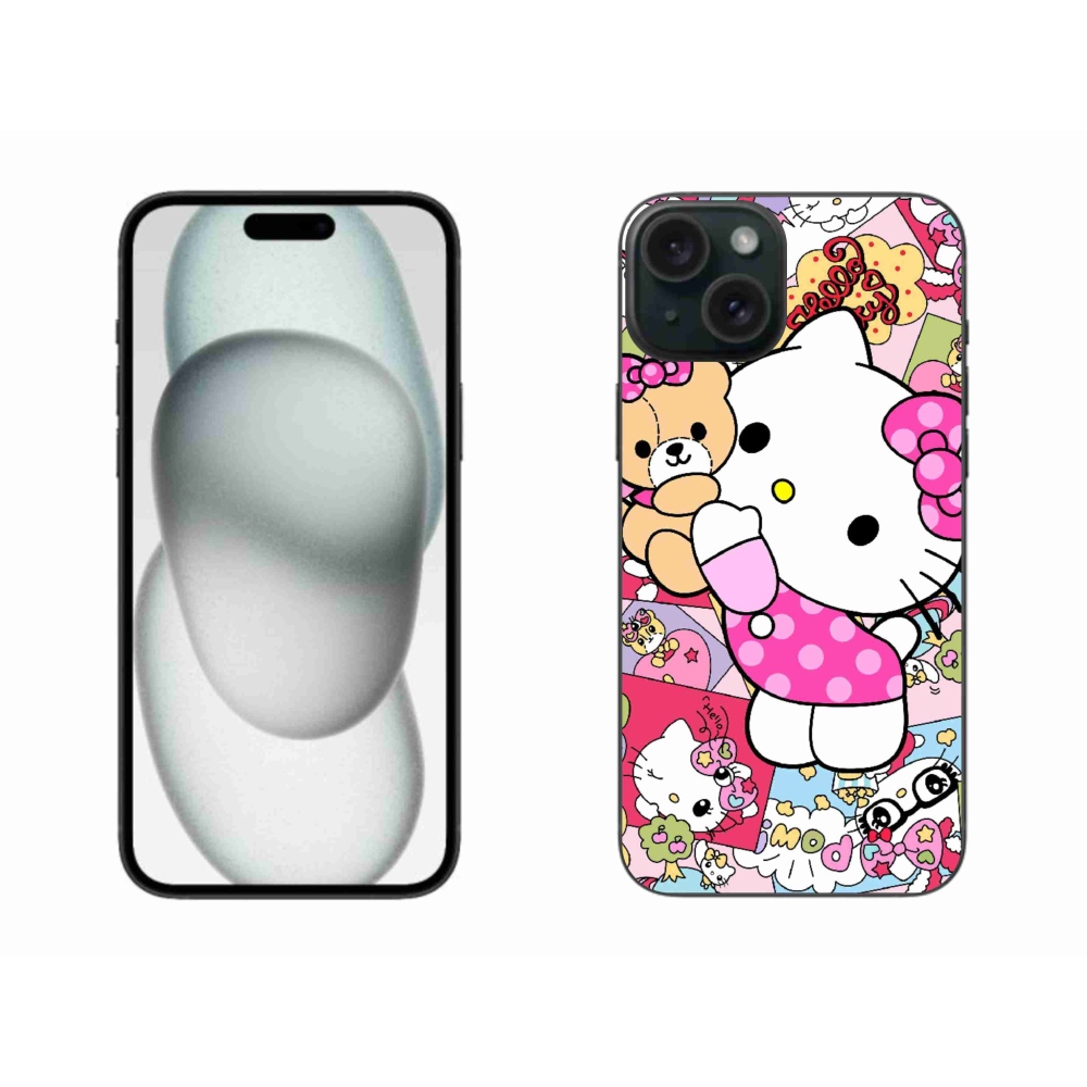 Gélový kryt mmCase na iPhone 15 Plus - cute kitty