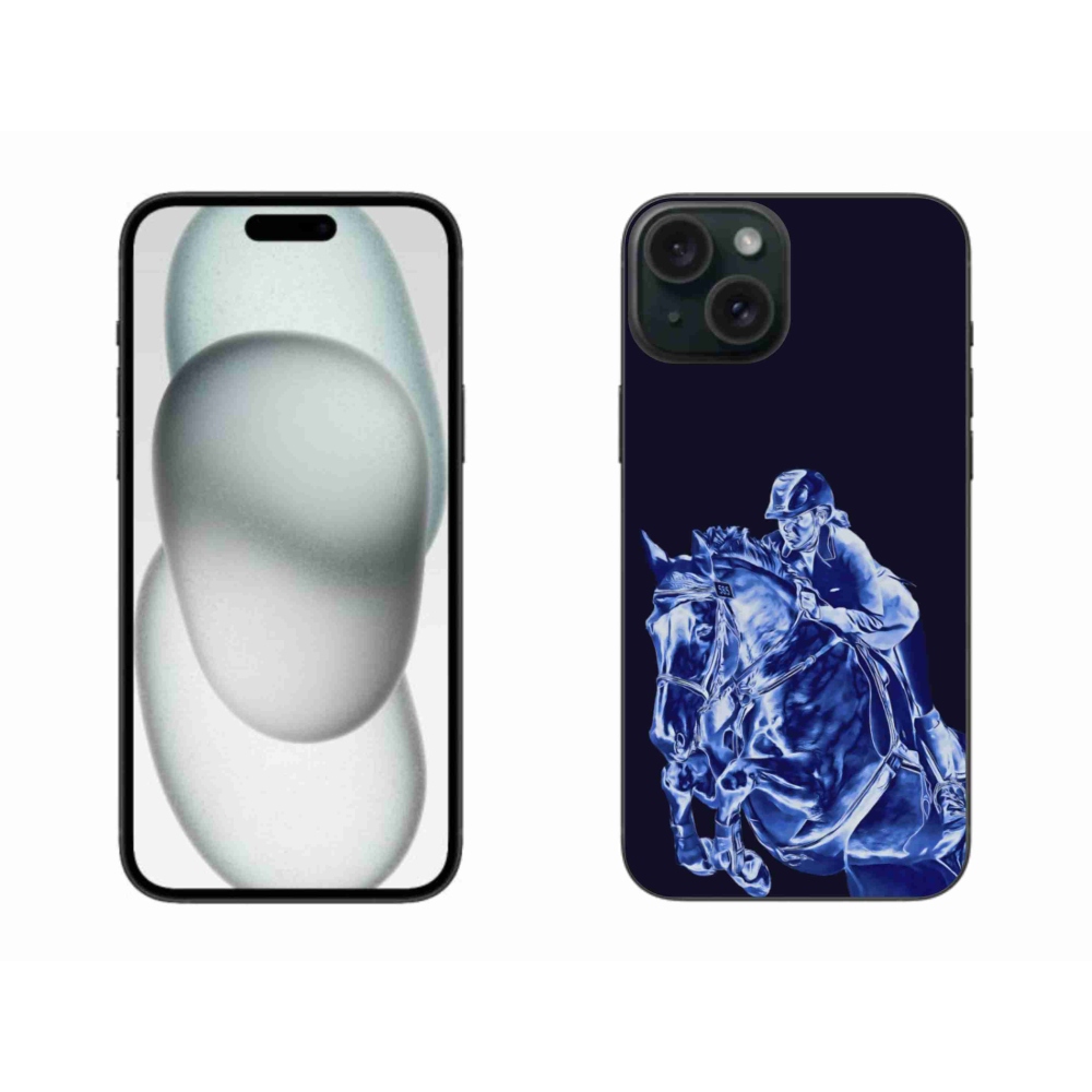 Gélový kryt mmCase na iPhone 15 Plus - dostihový kôň