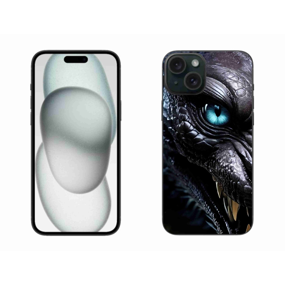 Gélový kryt mmCase na iPhone 15 Plus - dračí pohľad