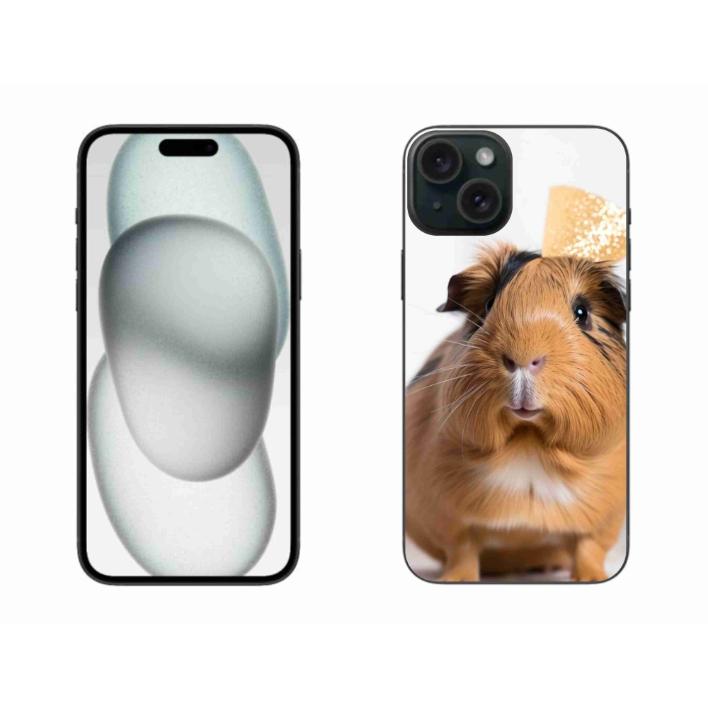 Gélový kryt mmCase na iPhone 15 Plus - hnedé morča