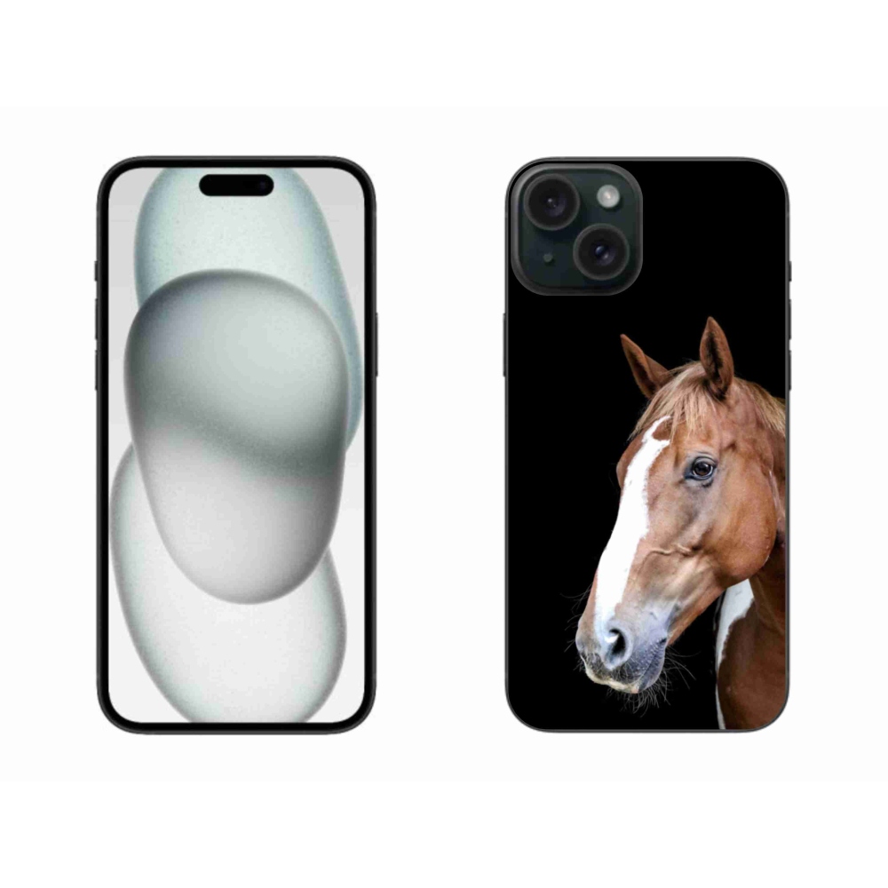 Gélový kryt mmCase na iPhone 15 Plus - hnedý kôň 3