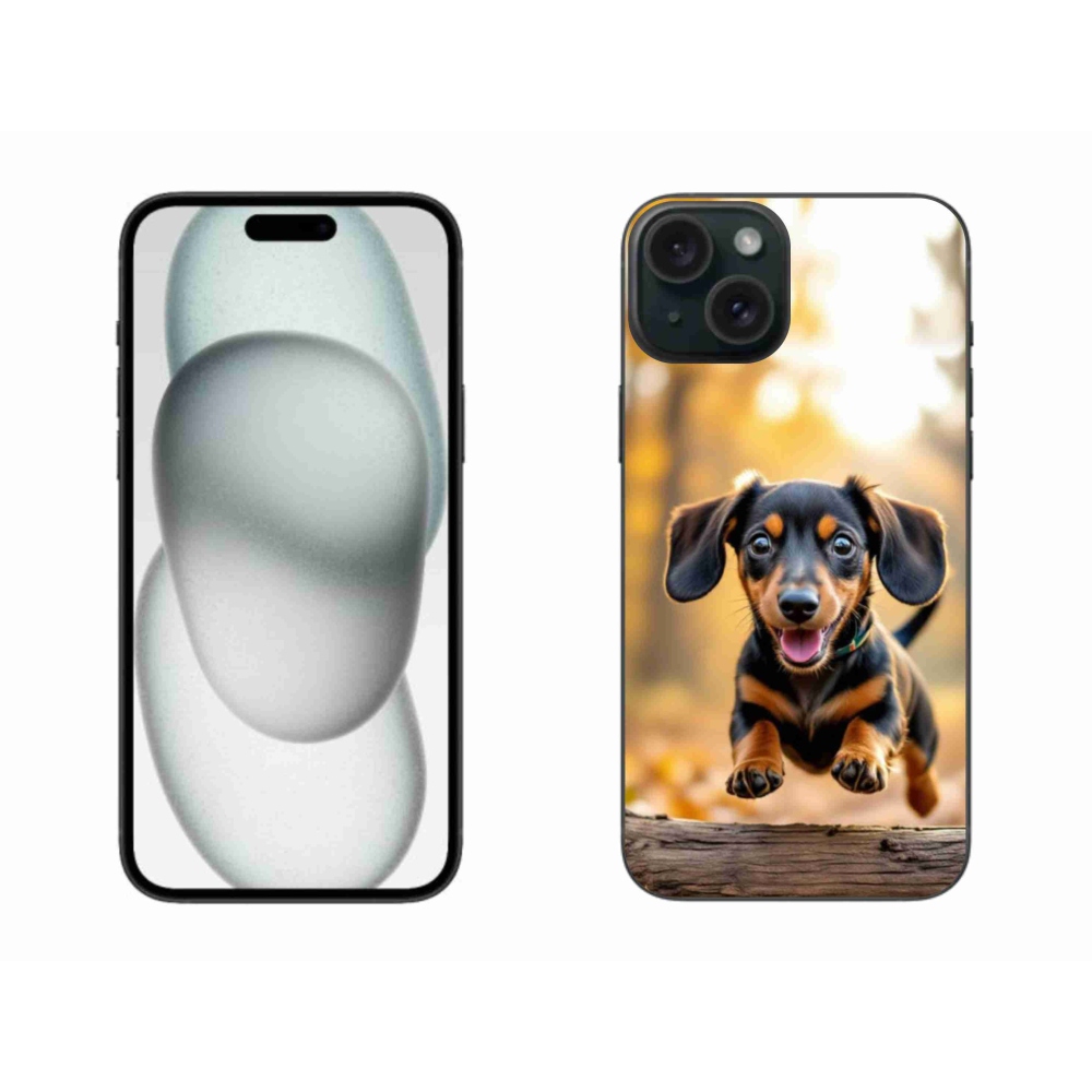 Gélový kryt mmCase na iPhone 15 Plus - jazvečík 2