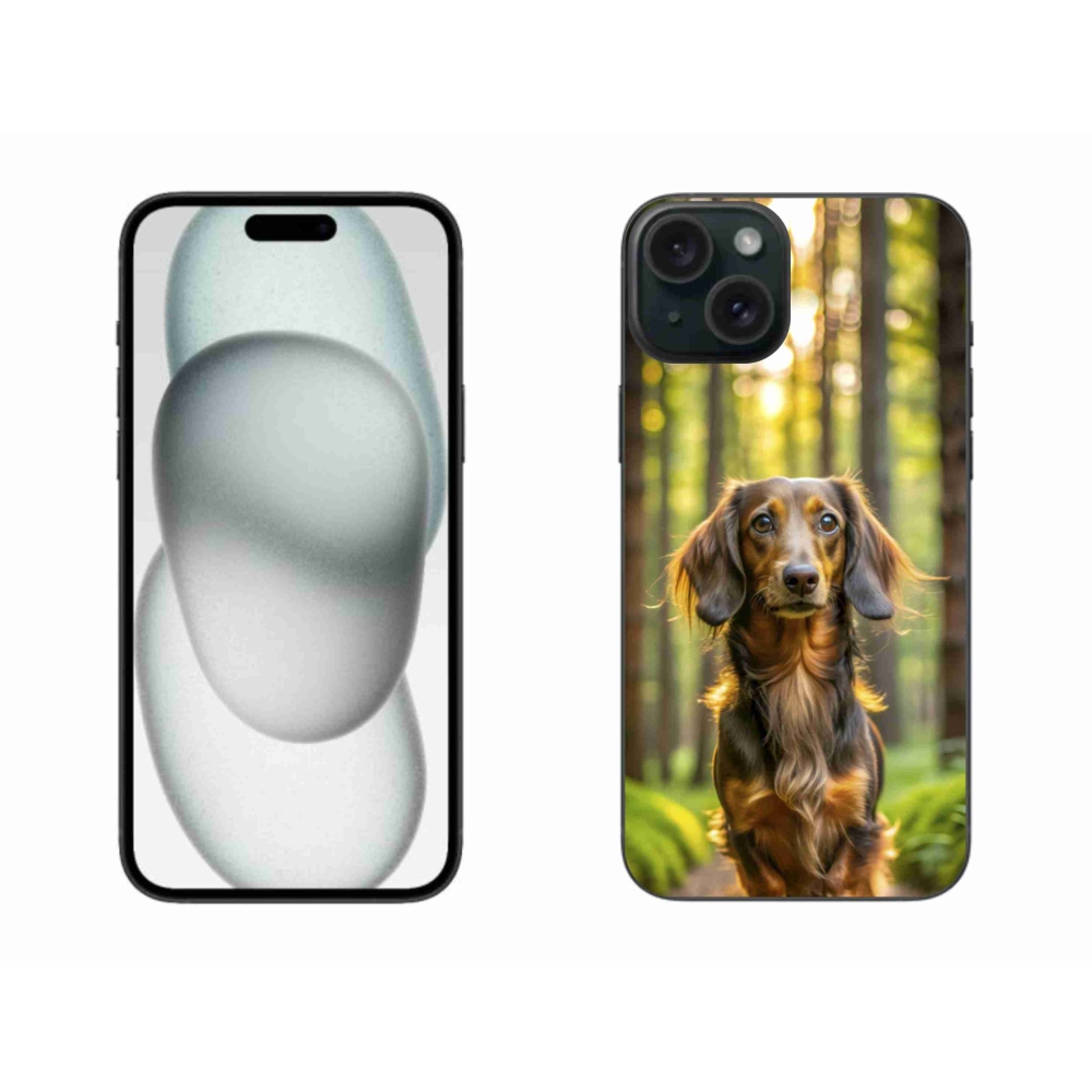 Gélový kryt mmCase na iPhone 15 Plus - jazvečík 4