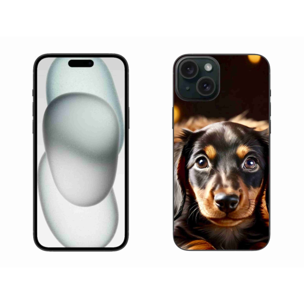 Gélový kryt mmCase na iPhone 15 Plus - jazvečík