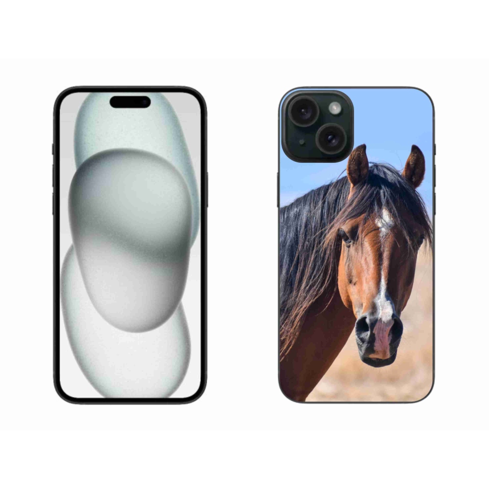 Gélový kryt mmCase na iPhone 15 Plus - pokojný kôň