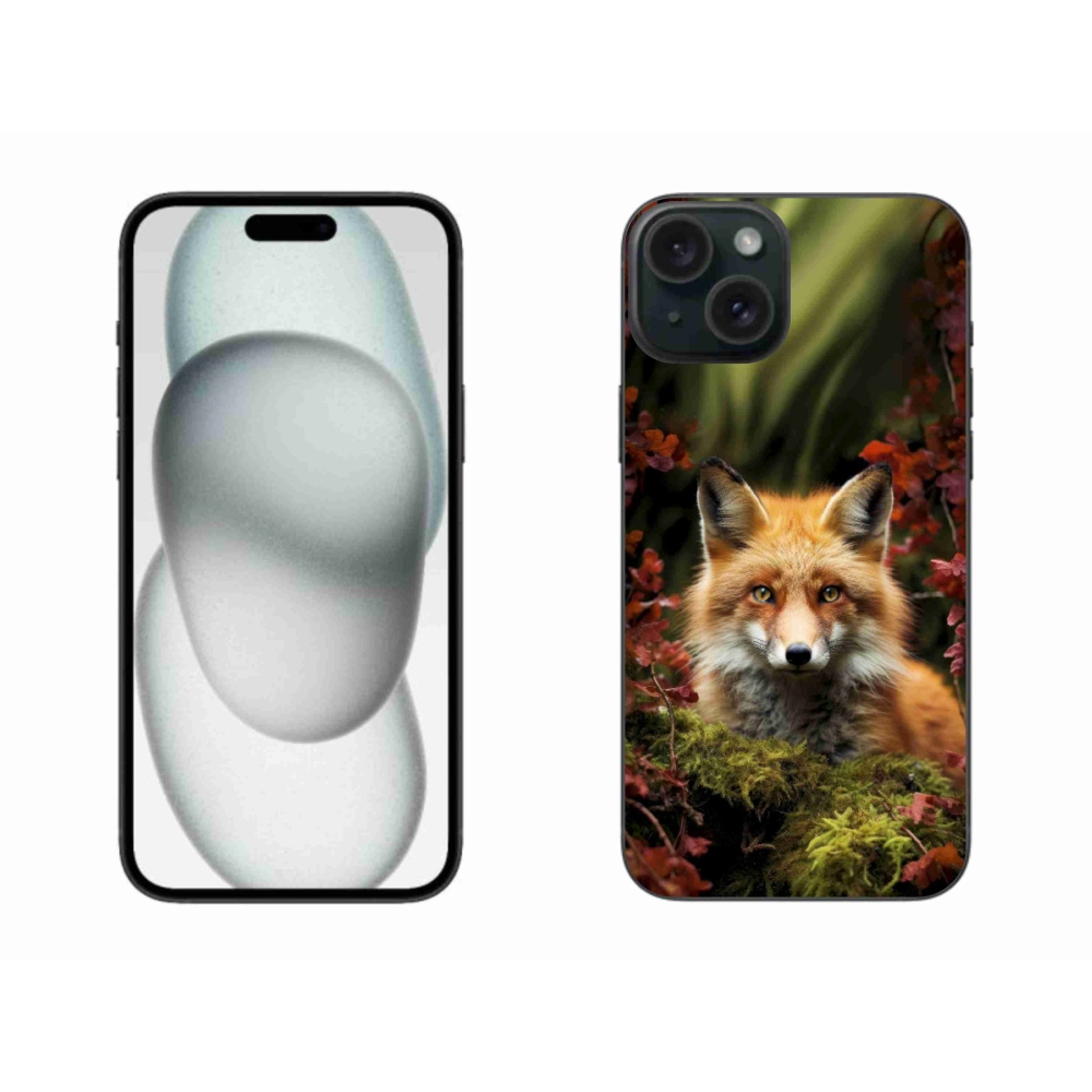 Gélový kryt mmCase na iPhone 15 Plus - líška v lese