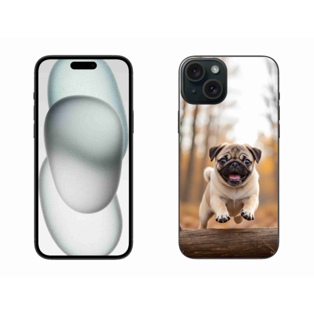 Gélový kryt mmCase na iPhone 15 Plus - mops 2