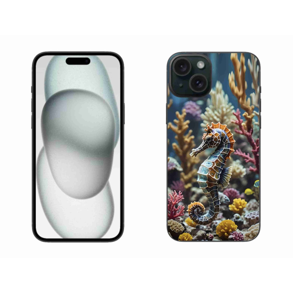 Gélový kryt mmCase na iPhone 15 Plus - morský koník 2