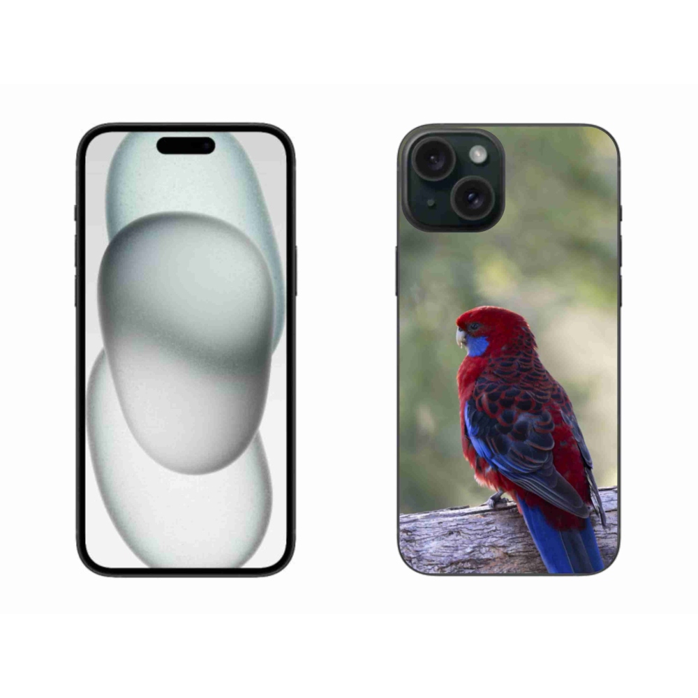 Gélový kryt mmCase na iPhone 15 Plus - papagáj rosela