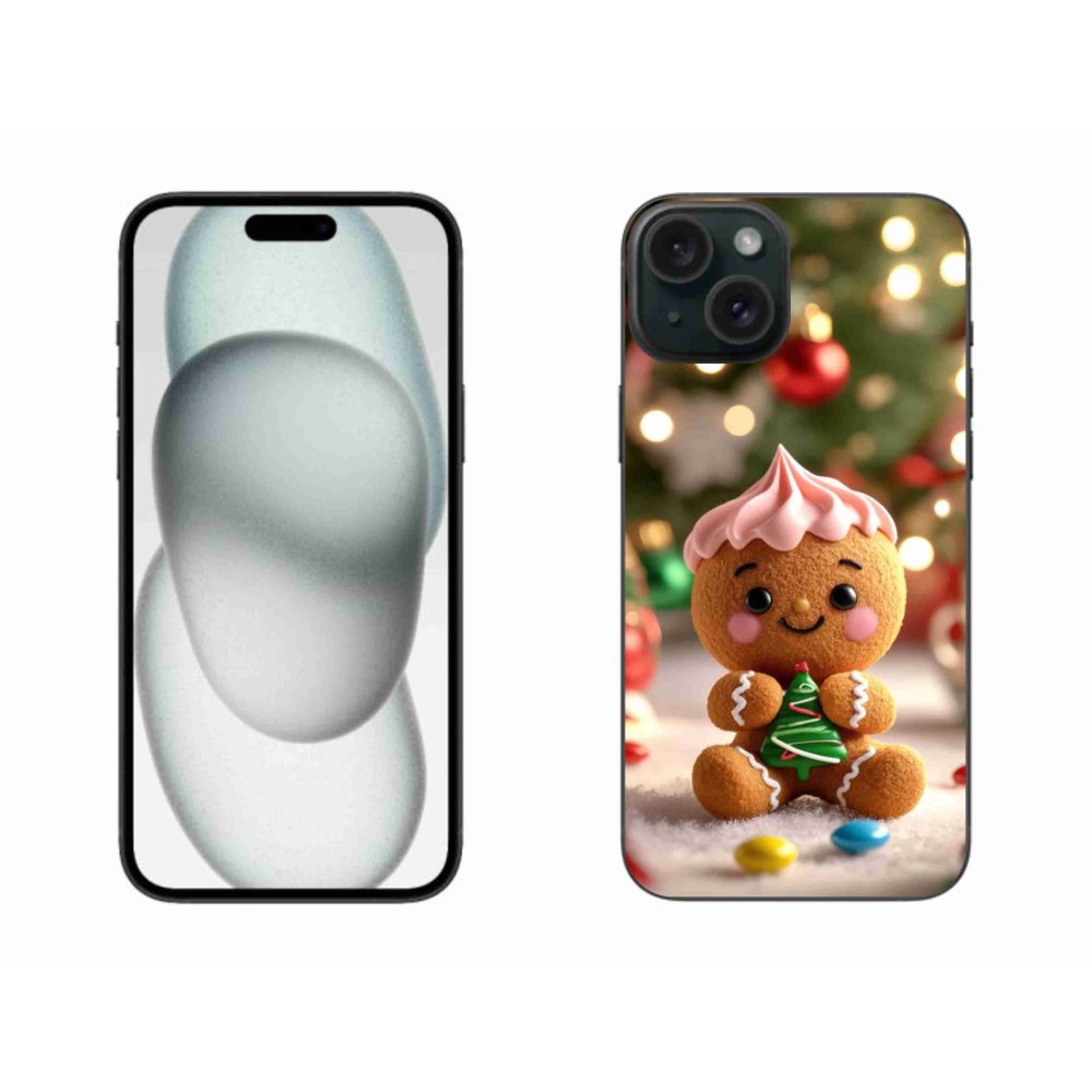 Gélový kryt mmCase na iPhone 15 Plus - perníček