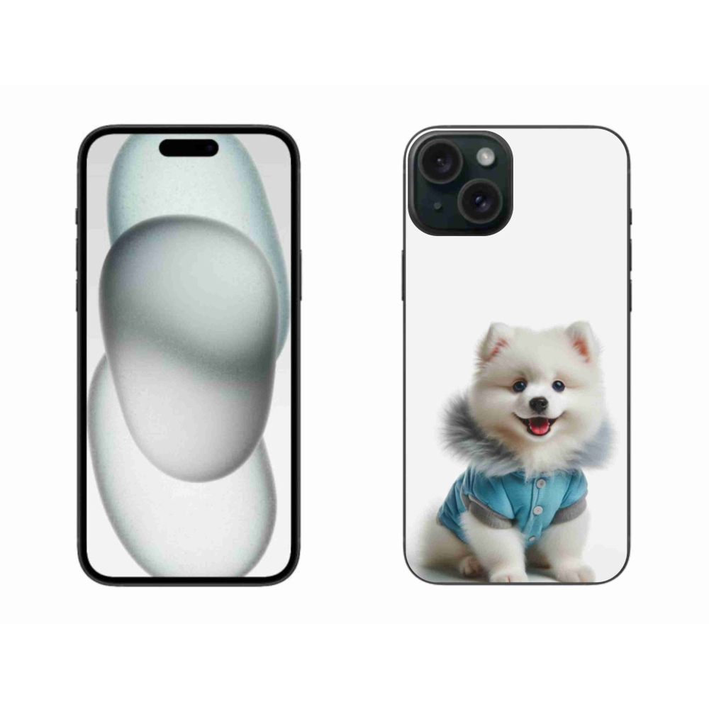 Gélový kryt mmCase na iPhone 15 Plus - pomeranian