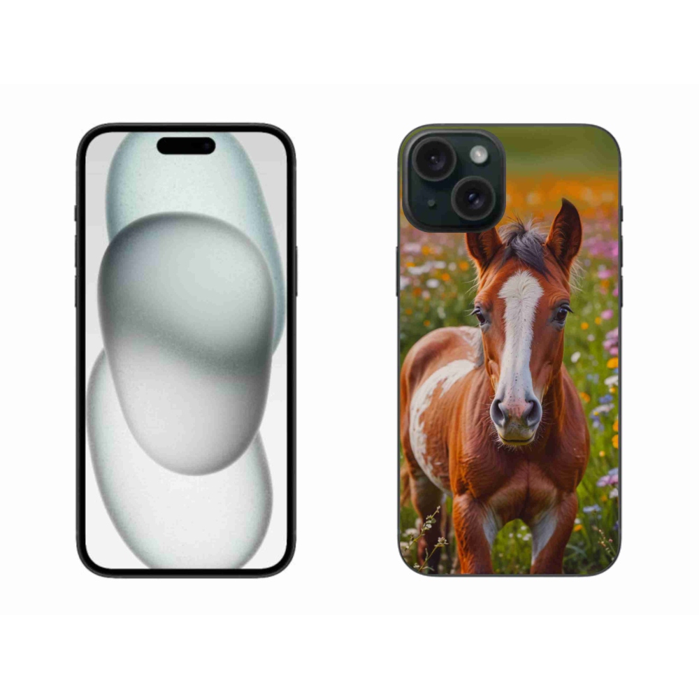 Gélový kryt mmCase na iPhone 15 Plus - roztomilé žriebä