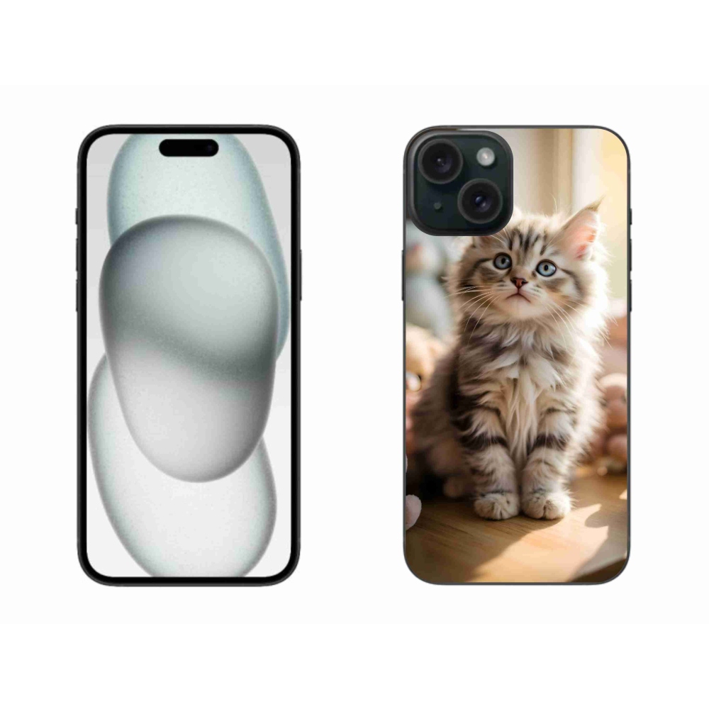 Gélový kryt mmCase na iPhone 15 Plus - roztomilé mačiatko 10