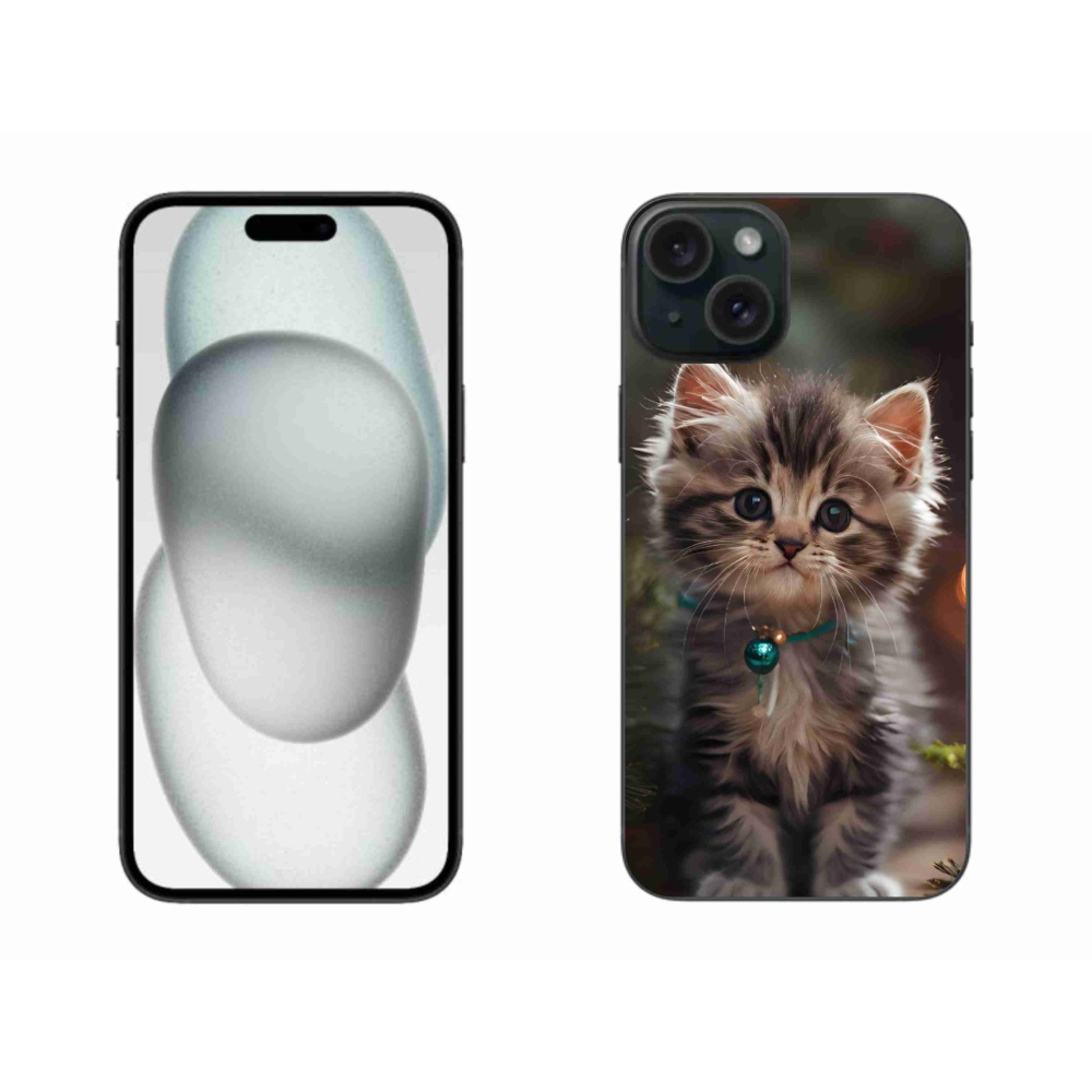 Gélový kryt mmCase na iPhone 15 Plus - roztomilé mačiatko 11