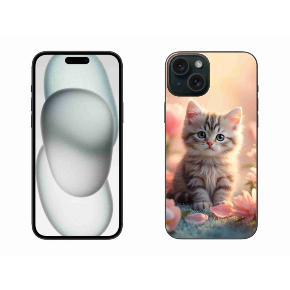 Gélový kryt mmCase na iPhone 15 Plus - roztomilé mačiatko 8