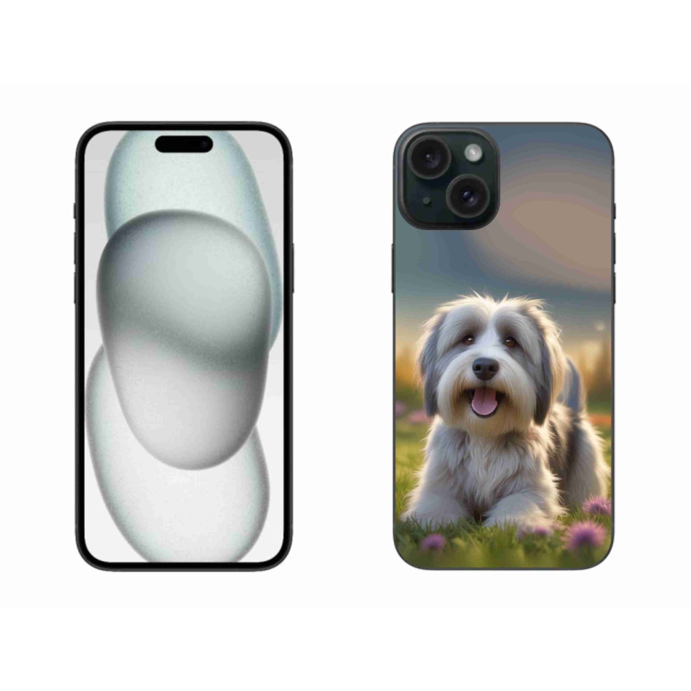 Gélový kryt mmCase na iPhone 15 Plus - roztomilý havanský psík