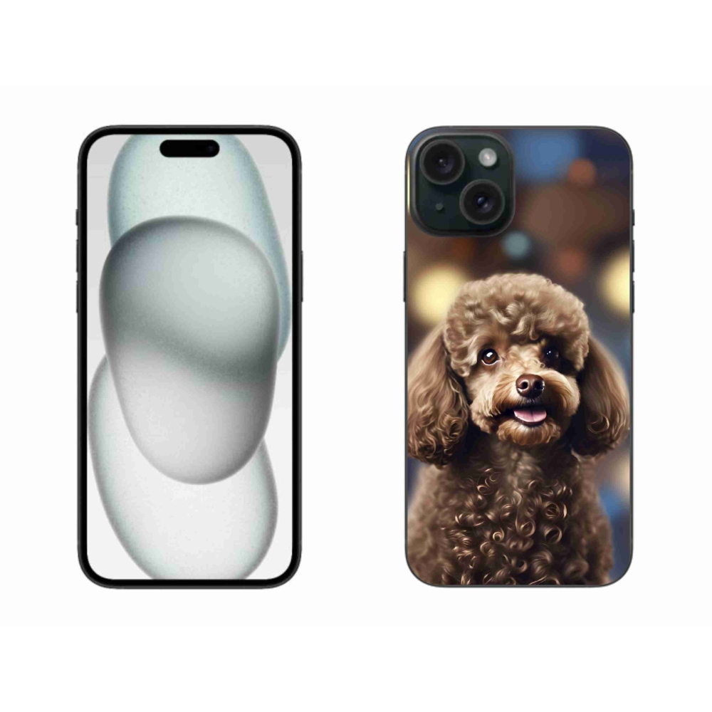 Gélový kryt mmCase na iPhone 15 Plus - roztomilý pudel