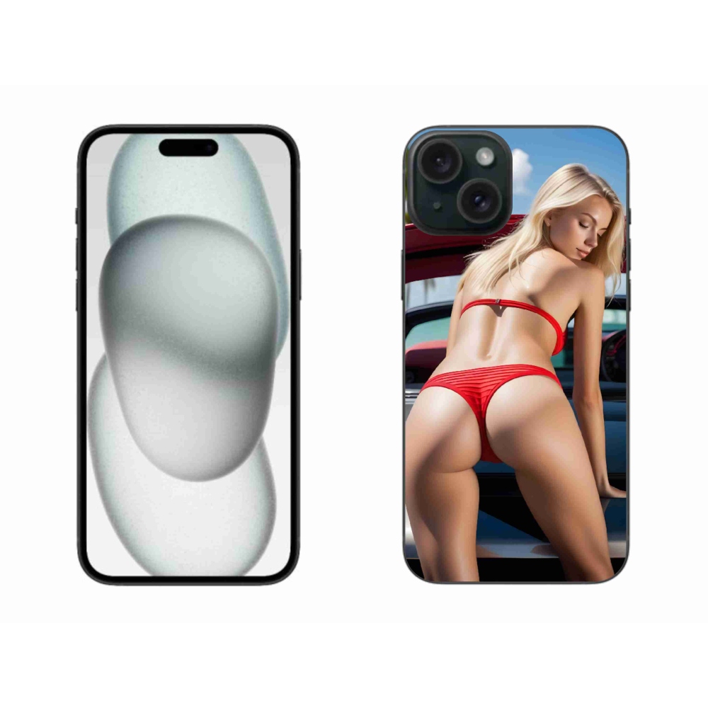 Gélový kryt mmCase na iPhone 15 Plus - sexy žena 2