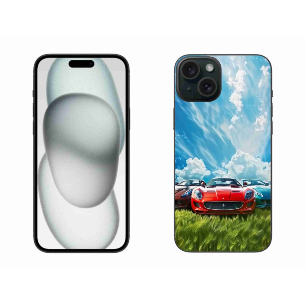 Gélový kryt mmCase na iPhone 15 Plus - športové vozidlá