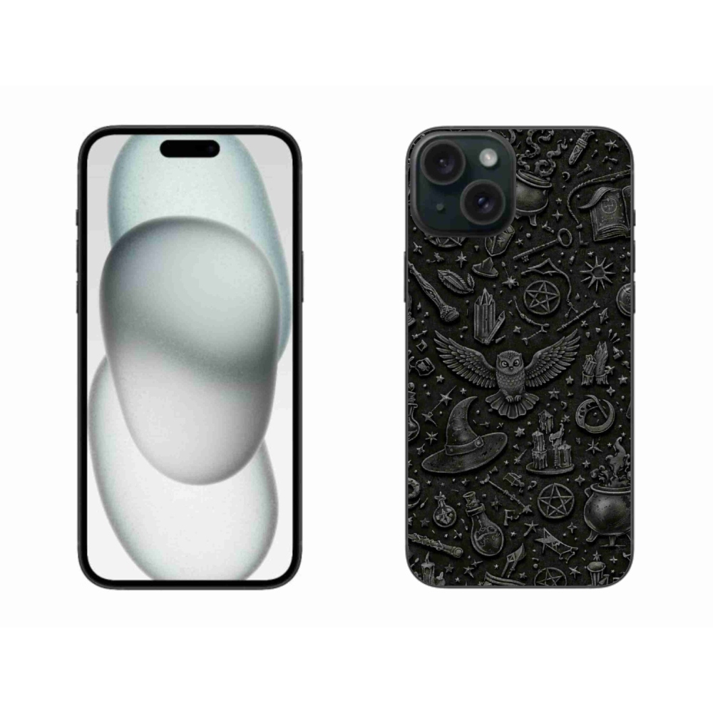 Gélový kryt mmCase na iPhone 15 Plus - tmavý magický svet