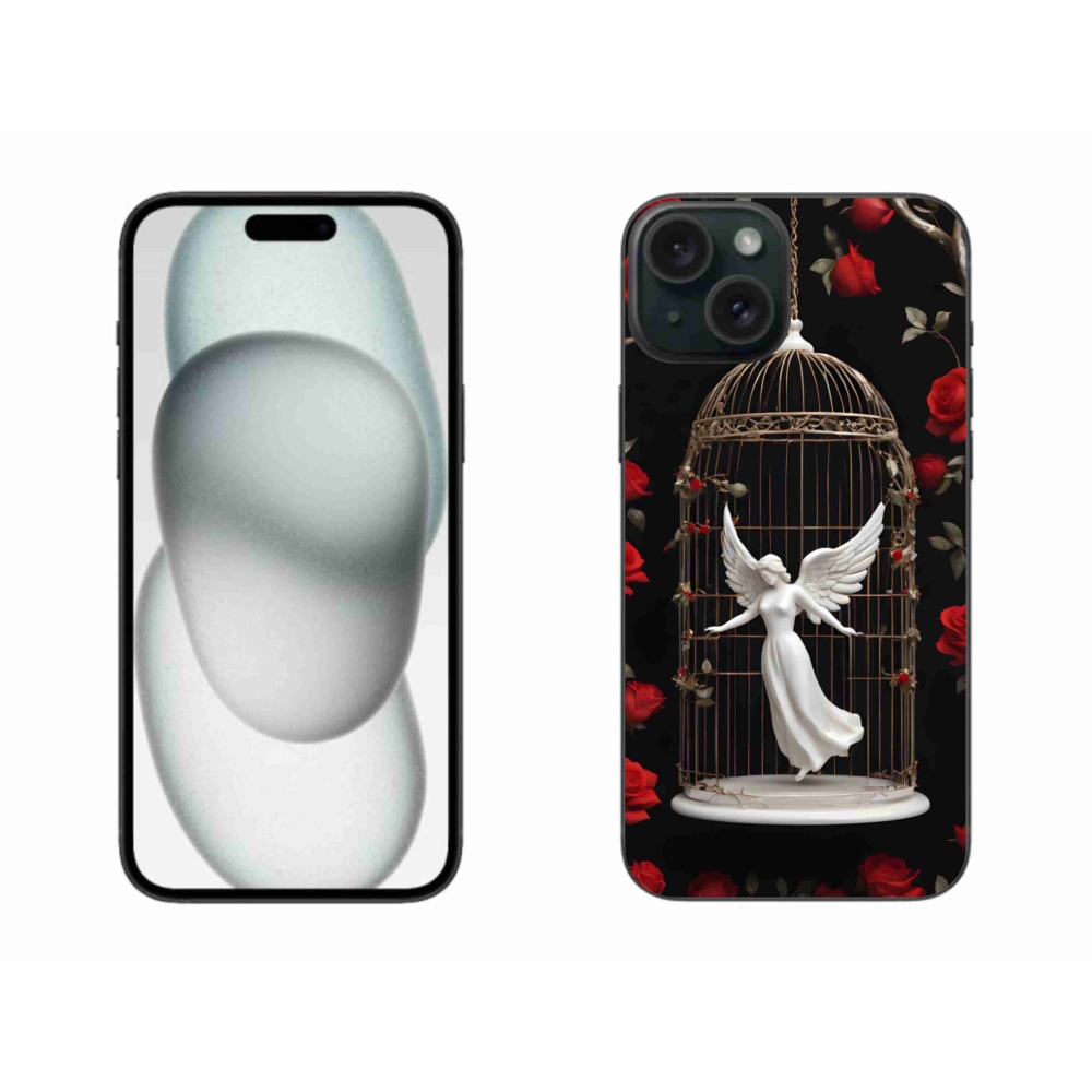 Gélový kryt mmCase na iPhone 15 Plus - uväznený anjel