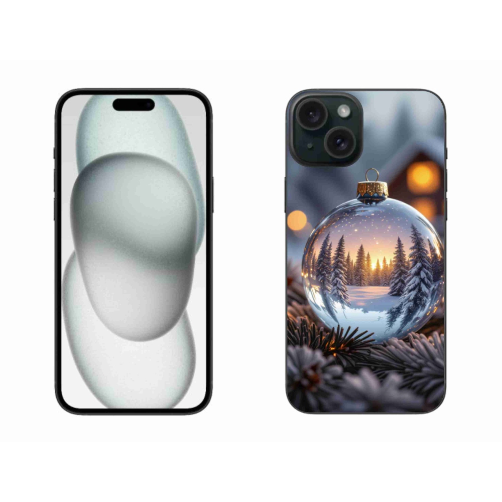 Gélový kryt mmCase na iPhone 15 Plus - vianočná ozdoba