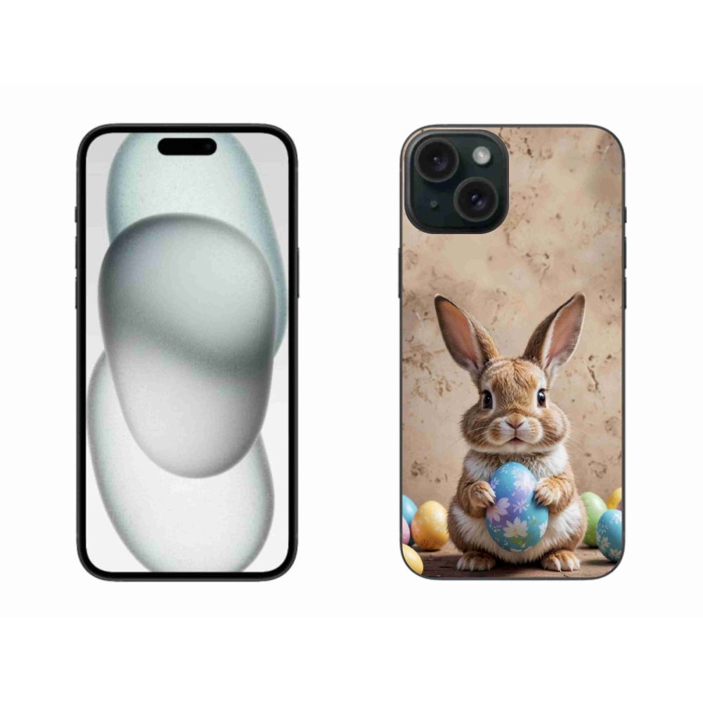 Gélový kryt mmCase na iPhone 15 Plus - veľkonočný zajačik