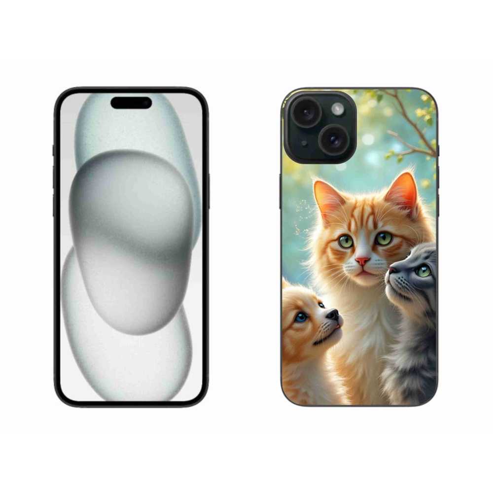 Gélový kryt mmCase na iPhone 15 Plus - zvieracie priateľstvo 2