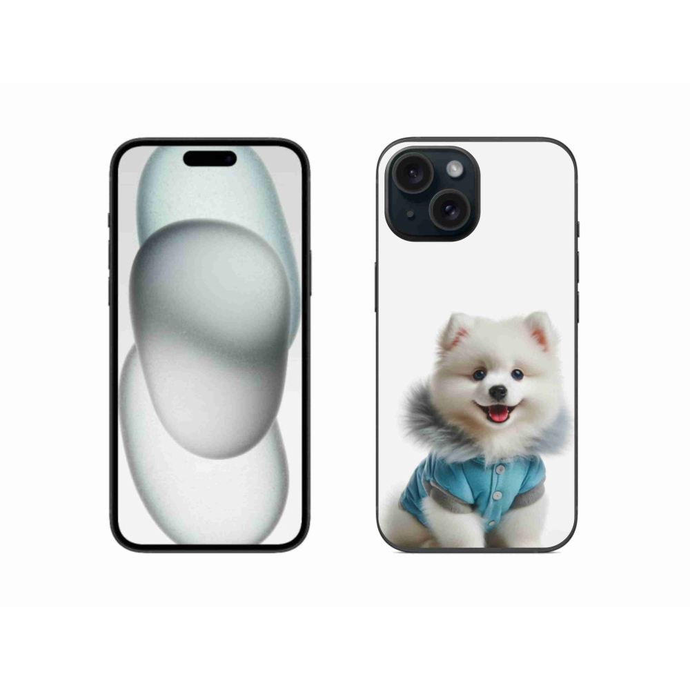 Gélový kryt mmCase na iPhone 15 - pomeranian