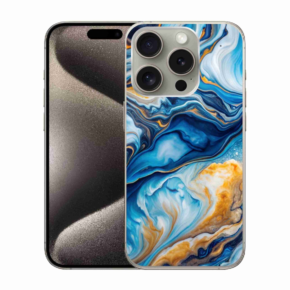 Gélový kryt mmCase na iPhone 15 Pro - abstraktný motív 34