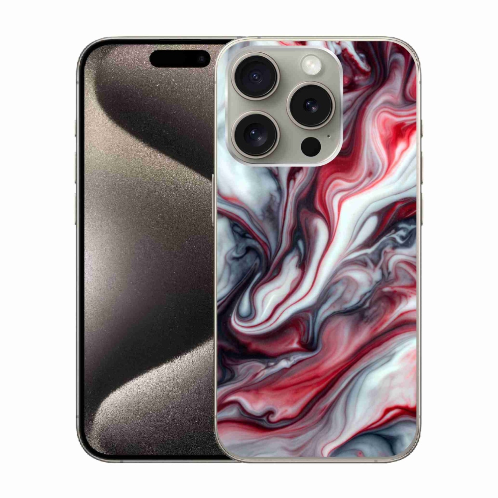 Gélový kryt mmCase na iPhone 15 Pro - abstraktný motív 37