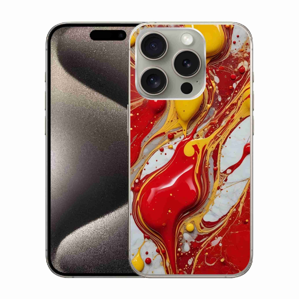 Gélový kryt mmCase na iPhone 15 Pro - abstraktný motív 42