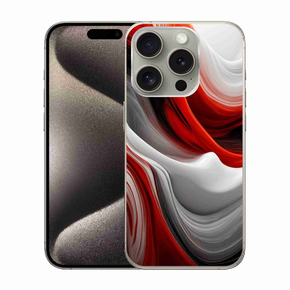 Gélový kryt mmCase na iPhone 15 Pro - abstraktný motív 47