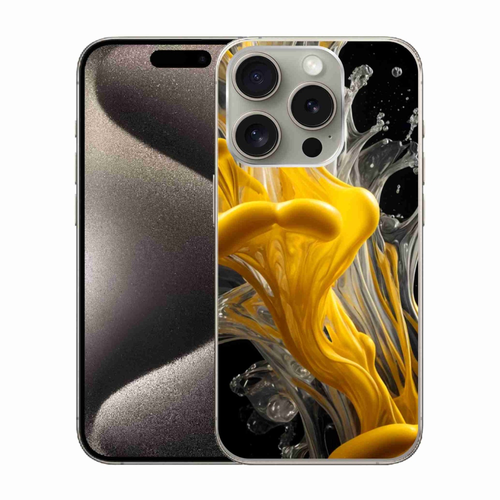 Gélový kryt mmCase na iPhone 15 Pro - abstraktný motív 48
