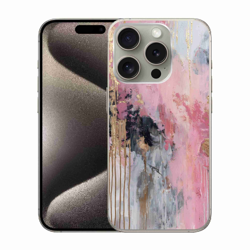 Gélový kryt mmCase na iPhone 15 Pro - abstraktný motív 49