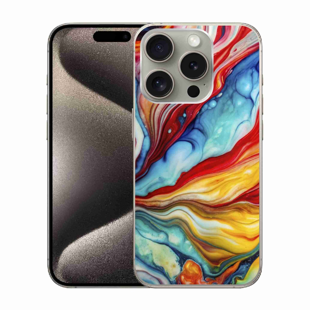 Gélový kryt mmCase na iPhone 15 Pro - abstraktný motív 58
