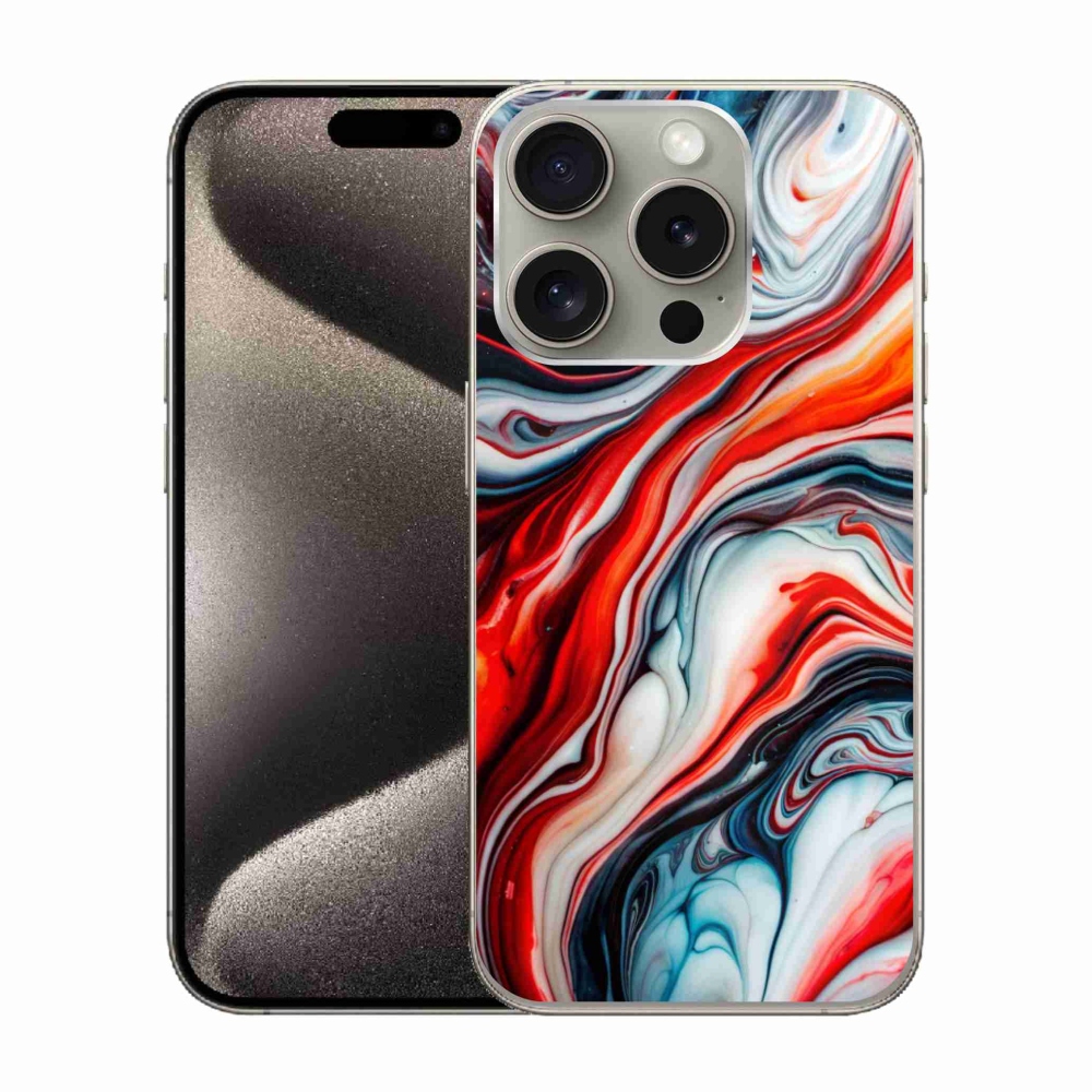 Gélový kryt mmCase na iPhone 15 Pro - abstraktný motív 63