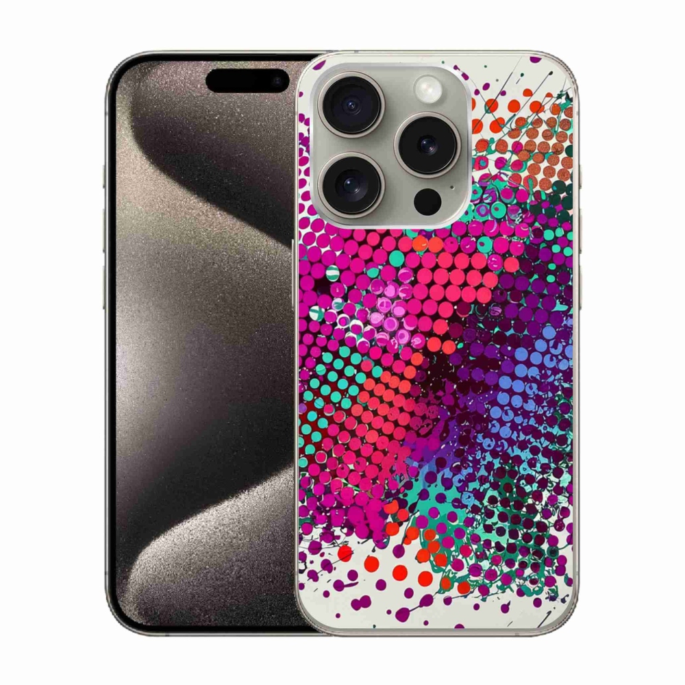 Gélový kryt mmCase na iPhone 15 Pro - abstraktný motív 65