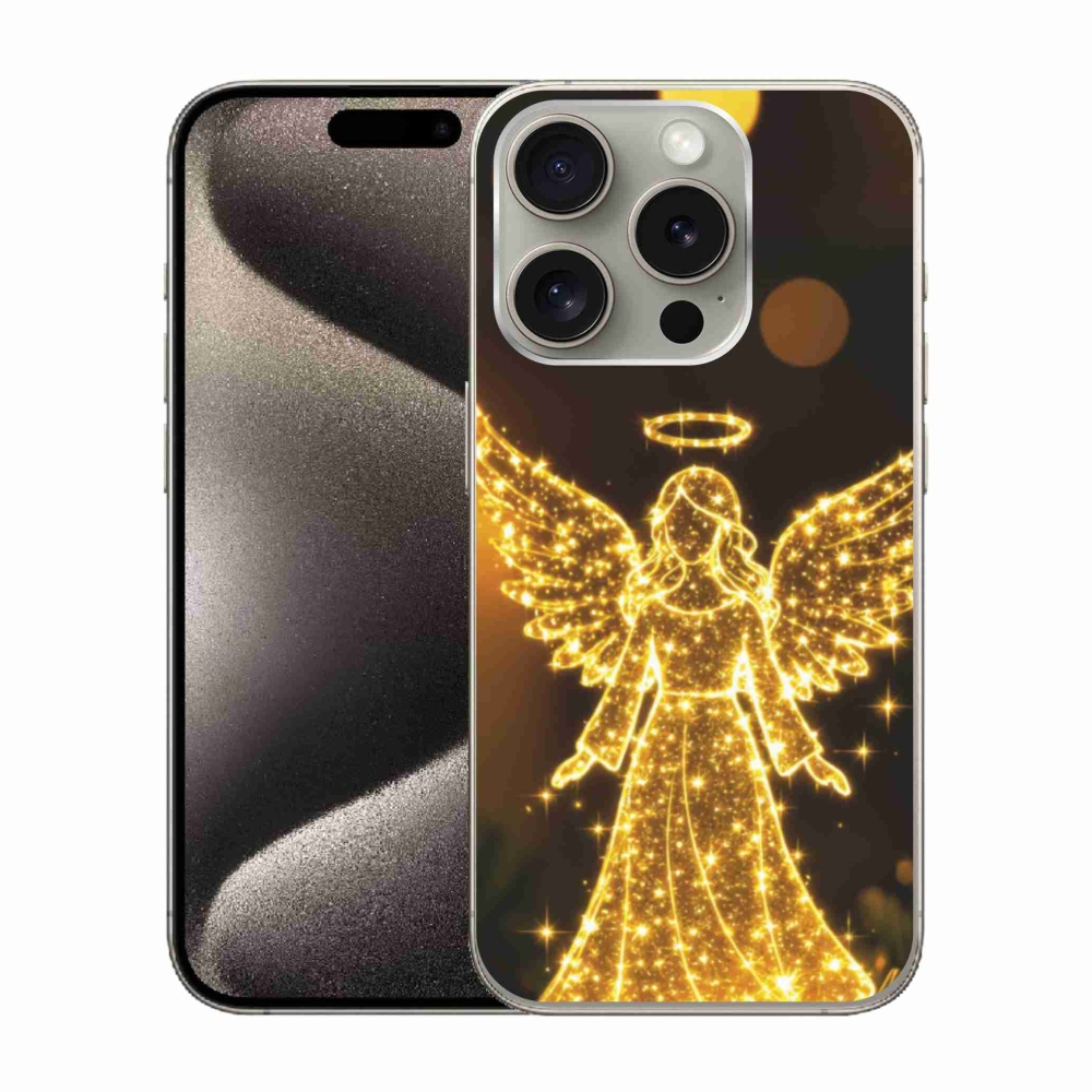 Gélový kryt mmCase na iPhone 15 Pro - anjel