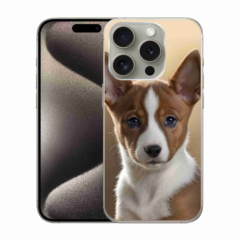 Gélový kryt mmCase na iPhone 15 Pro - basenji