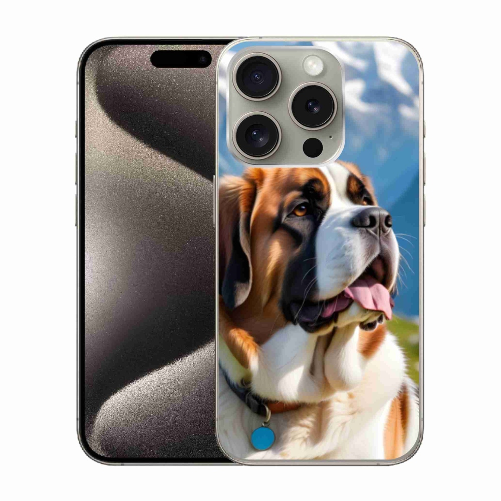 Gélový kryt mmCase na iPhone 15 Pro - bernardín