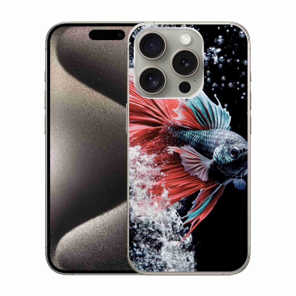 Gélový kryt mmCase na iPhone 15 Pro - bojovníčka pestrá