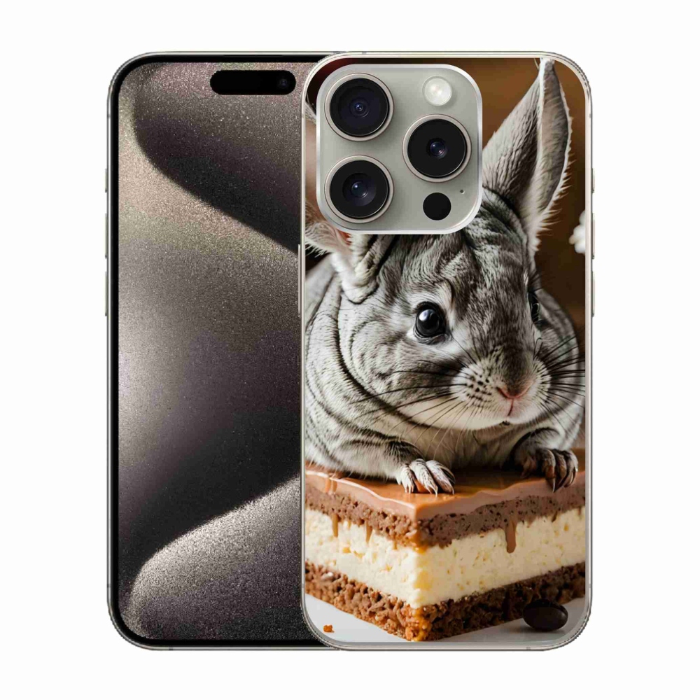 Gélový kryt mmCase na iPhone 15 Pro - činčila