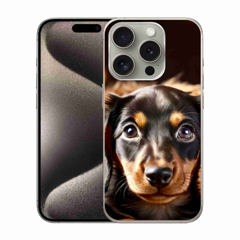 Gélový kryt mmCase na iPhone 15 Pro - jazvečík